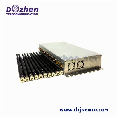 Cell Phone 2G 3G 4G 5G GPS WiFi LoJack UHF VHF All Signal Jammer 10 Antenna 10 Band