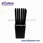 Car Charge Handheld 12 Bands Mobile Phone Signal Jammer/GPS/Lojack/WiFi 12watt Jammer up to 30m