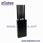 6 Antenna 6 Watt Portable WiFi 3G 4G 5G WIFI Cell Phone Signal Jammer