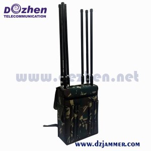 80W High Power VIP Protection Security 6 Antenna Cell Phone Signal Backpack Jammer