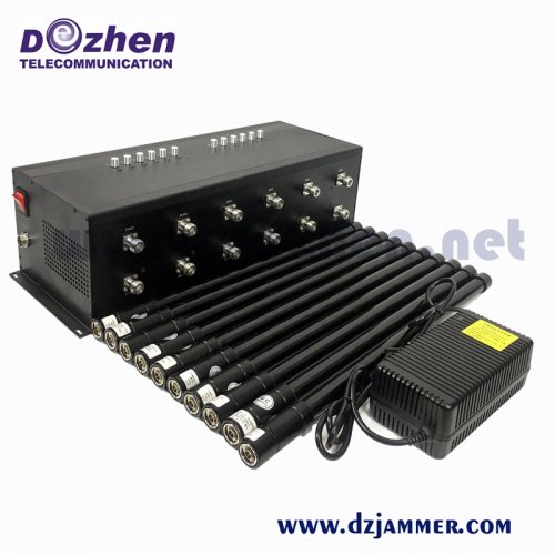 12 Omni Antennas Adjustable All GSM CDMA 3G 4G 5g Mobile Phone UHF VHF WiFi GPS Lojack Signal Jammer