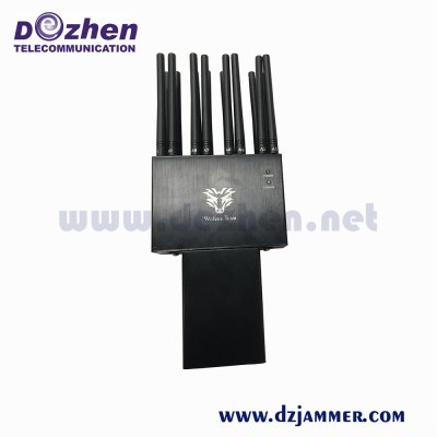 Handheld Adjustable 16 Antennas 16 watt Powerful 2G 3G 4G 5g GPS Phone Blocker Jammer