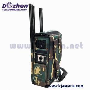 90W High Power 5 Bands GPS WiFi5.8g Drone Signal Jammer Durable Waterproof Backpack Uav Jammer