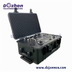 Status / Alarm LEDs Drone Jamming Device WIFI 5.8G GPS 100-240VAC Power Supply
