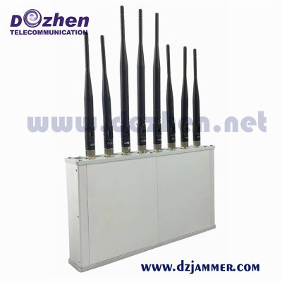 10 bands 2G 3G 4G 5G cell Phone WIFI GPS Lojack UHF VHF Signal Jammer Omni-directiona antenna