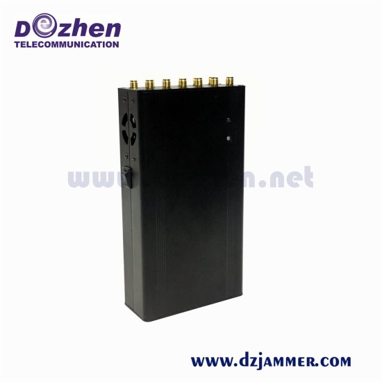 WiFi GPS GSM 3G 4G Cell Phone Signal Jammer 12 bands Handheld Portable UHF VHF Lojack Jammer 12 Watt