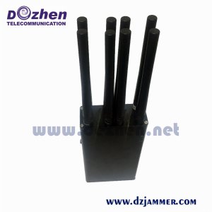 8 Antenna 8 Watt Handheld Jammers WiFi GPS VHF UHF and 3G 4GLTE Phone Signals Jammer