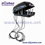 240W Vehicle Mobile Phone Blocking Device Large Jamming Range Up To 500m 5 bands Vehicle Mounted Antenna