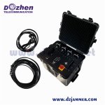 240W Vehicle Mobile Phone Blocking Device Large Jamming Range Up To 500m 5 bands Vehicle Mounted Antenna