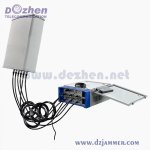 Waterproof 6-Band 480W GPS WiFi Bluetooth Bomb Drone Signal Jammer