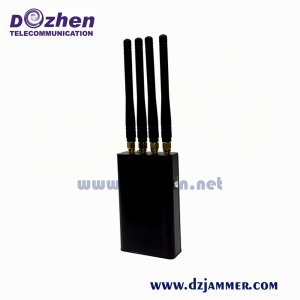 Portable High Power Wifi, 4 Bands 4 Watt Bluetooth,Wireless Video Audio Signal Blocker