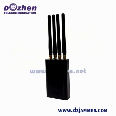 Portable High Power Wifi, 4 Bands 4 Watt Bluetooth,Wireless Video Audio Signal Blocker