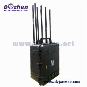 Prison 6 bands Cell Phone Drone Signal Jammer High Power PLL Synthesized Signal Source