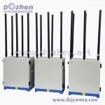 Professional Outdoor Signal Jammer Heavy-Duty Waterproof Omni-Antenna High Power Full-Band Signal Blocker