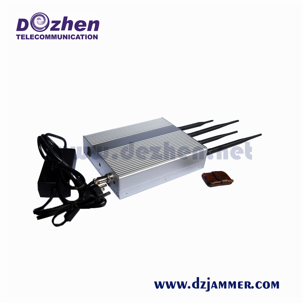 New Style High Power 4 BANDS Desktop Cell Phone Jammer - CDMA/3G/GSM/DCS/PCS device to jam cell phone signals