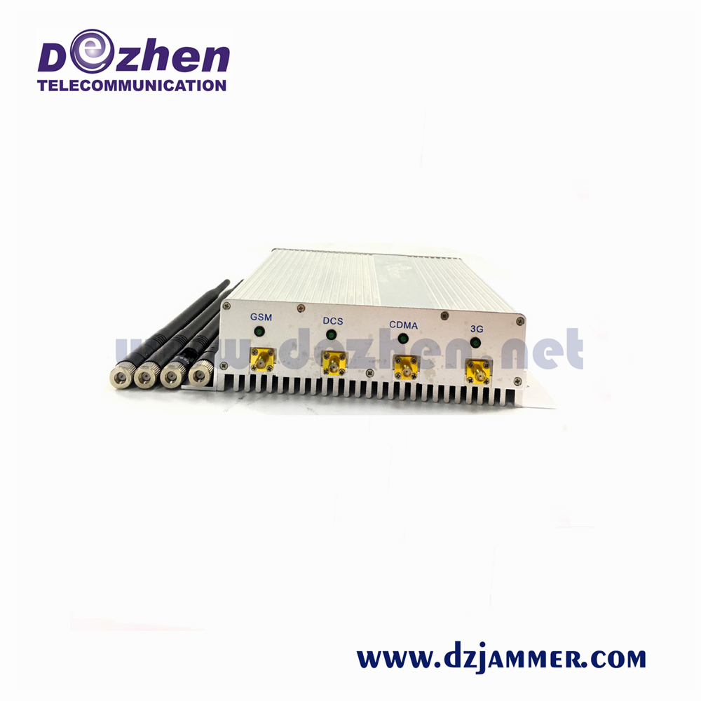 New Style High Power 4 BANDS Desktop Cell Phone Jammer - CDMA/3G/GSM/DCS/PCS device to jam cell phone signals